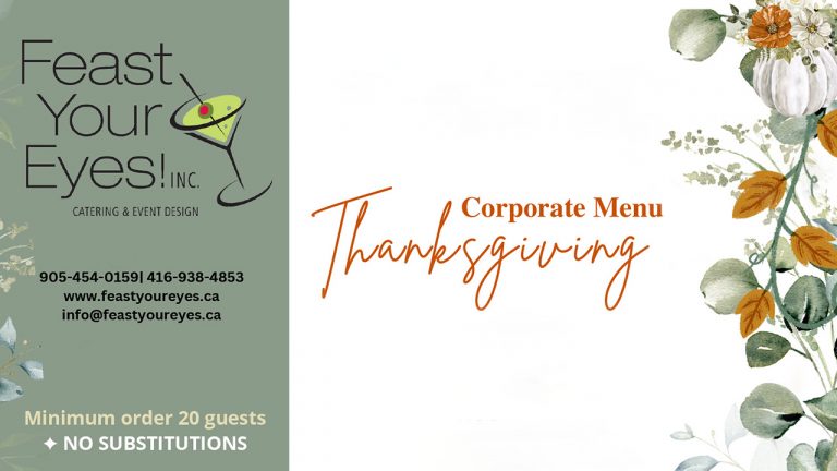 Corporate Thanksgiving Menu 2023