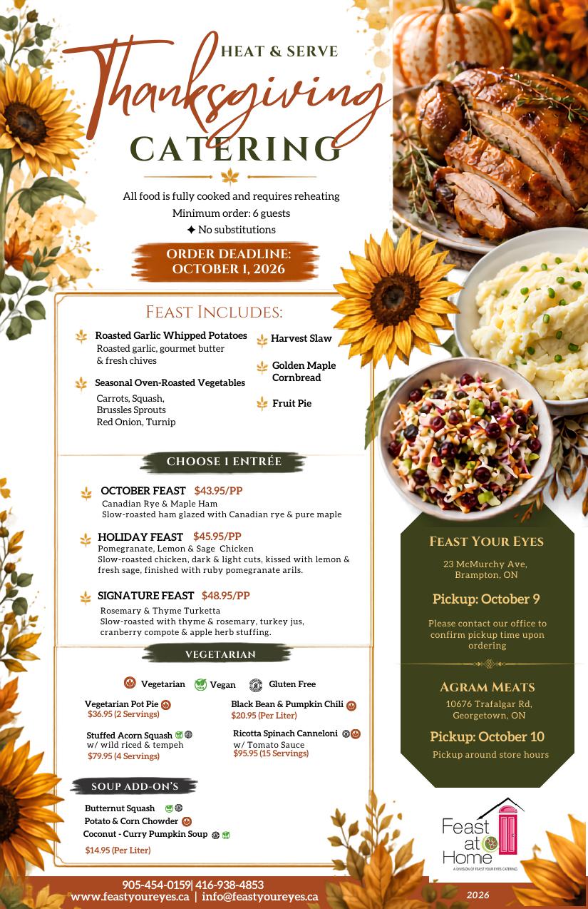 Feast at Home Thanksgiving Menu